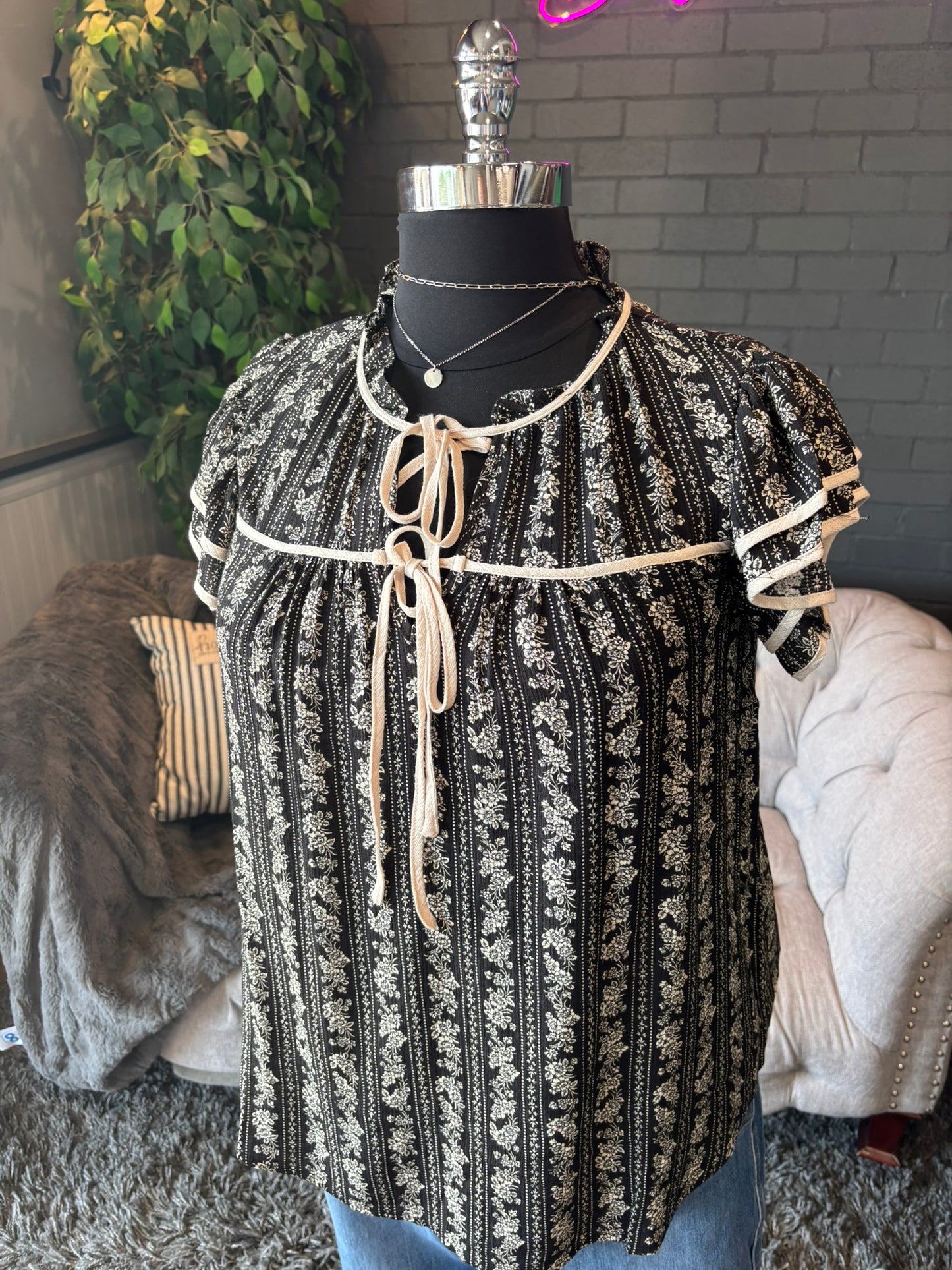 Isabelle Printed Blouse