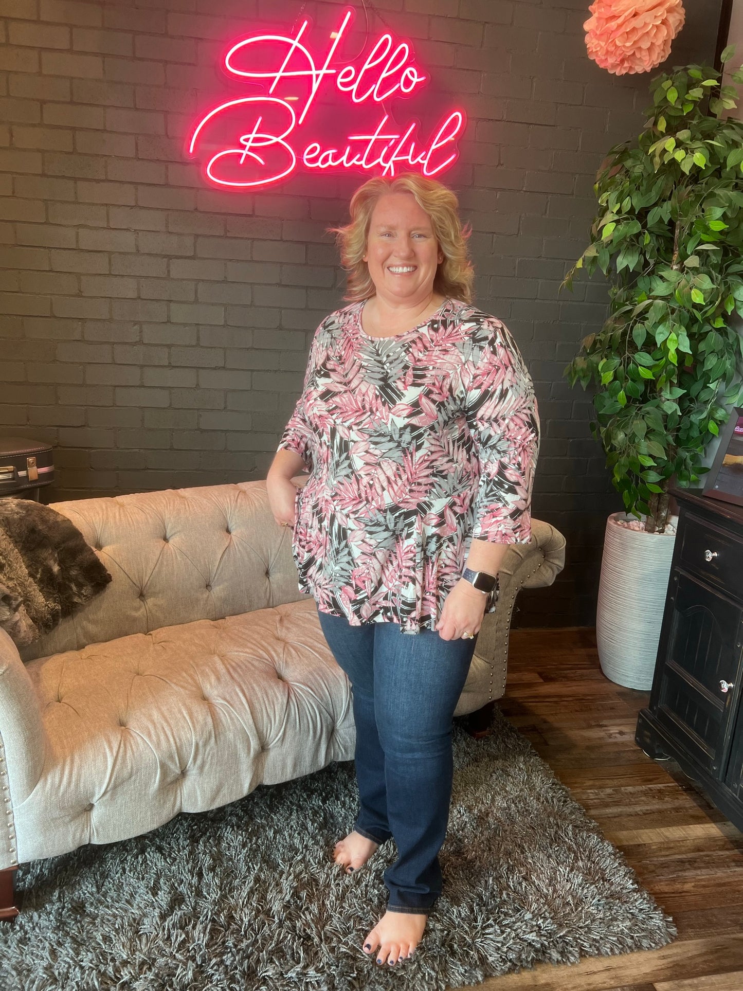Francine Floral Top