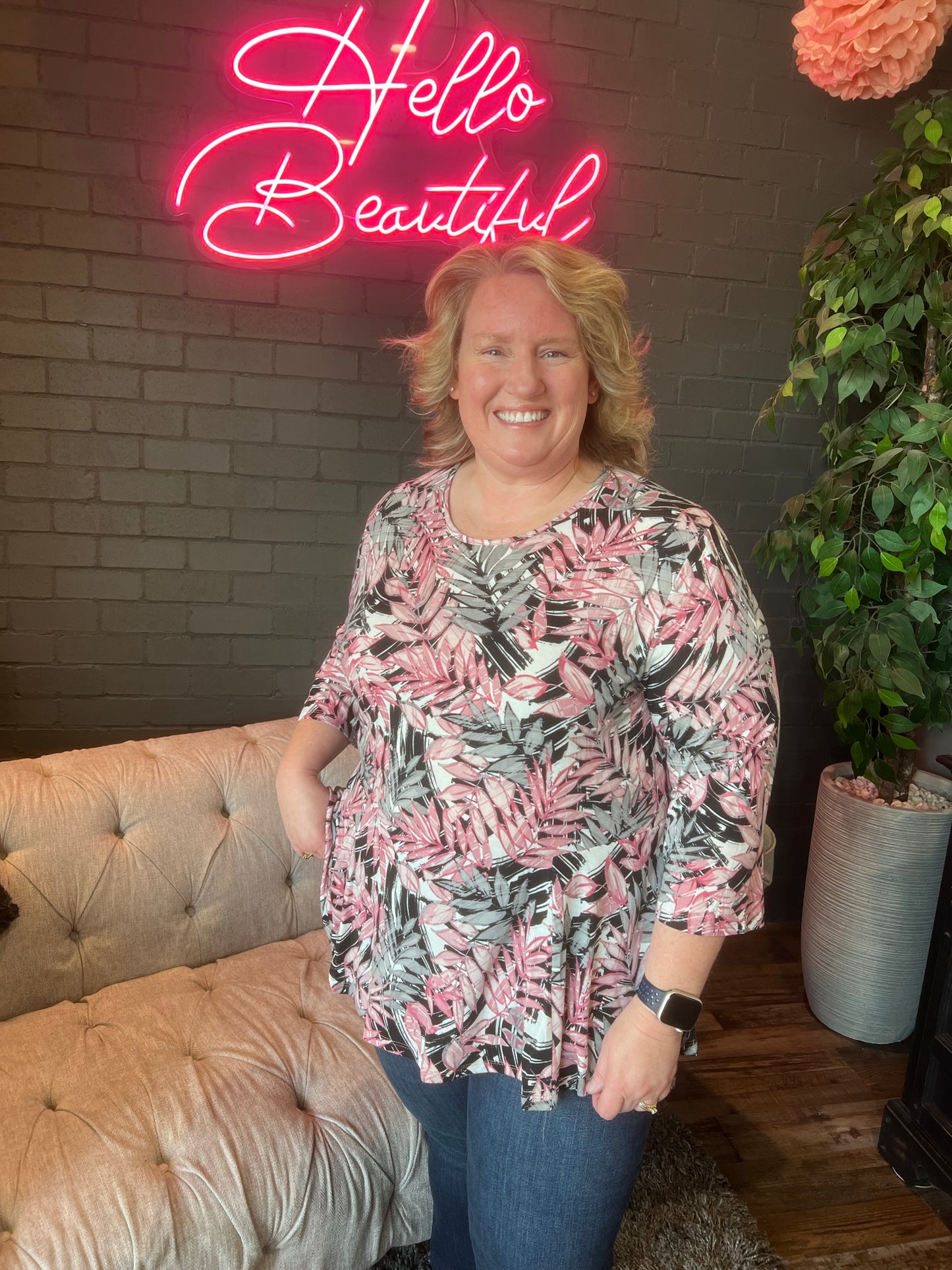 Francine Floral Top