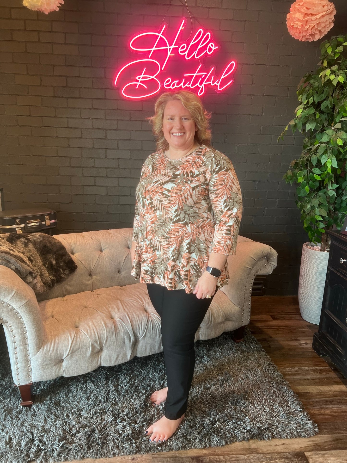 Francine Floral Top