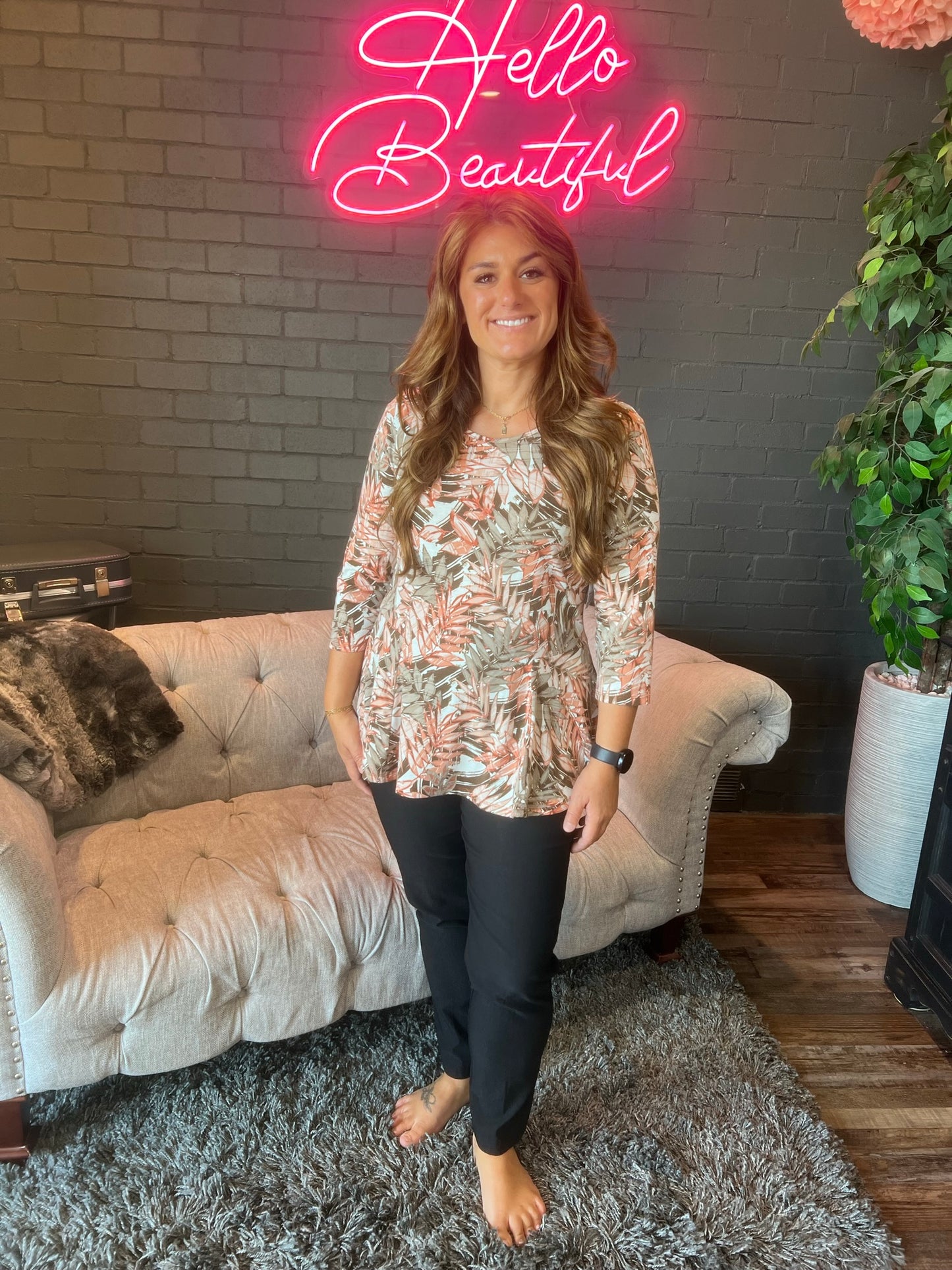 Francine Floral Top