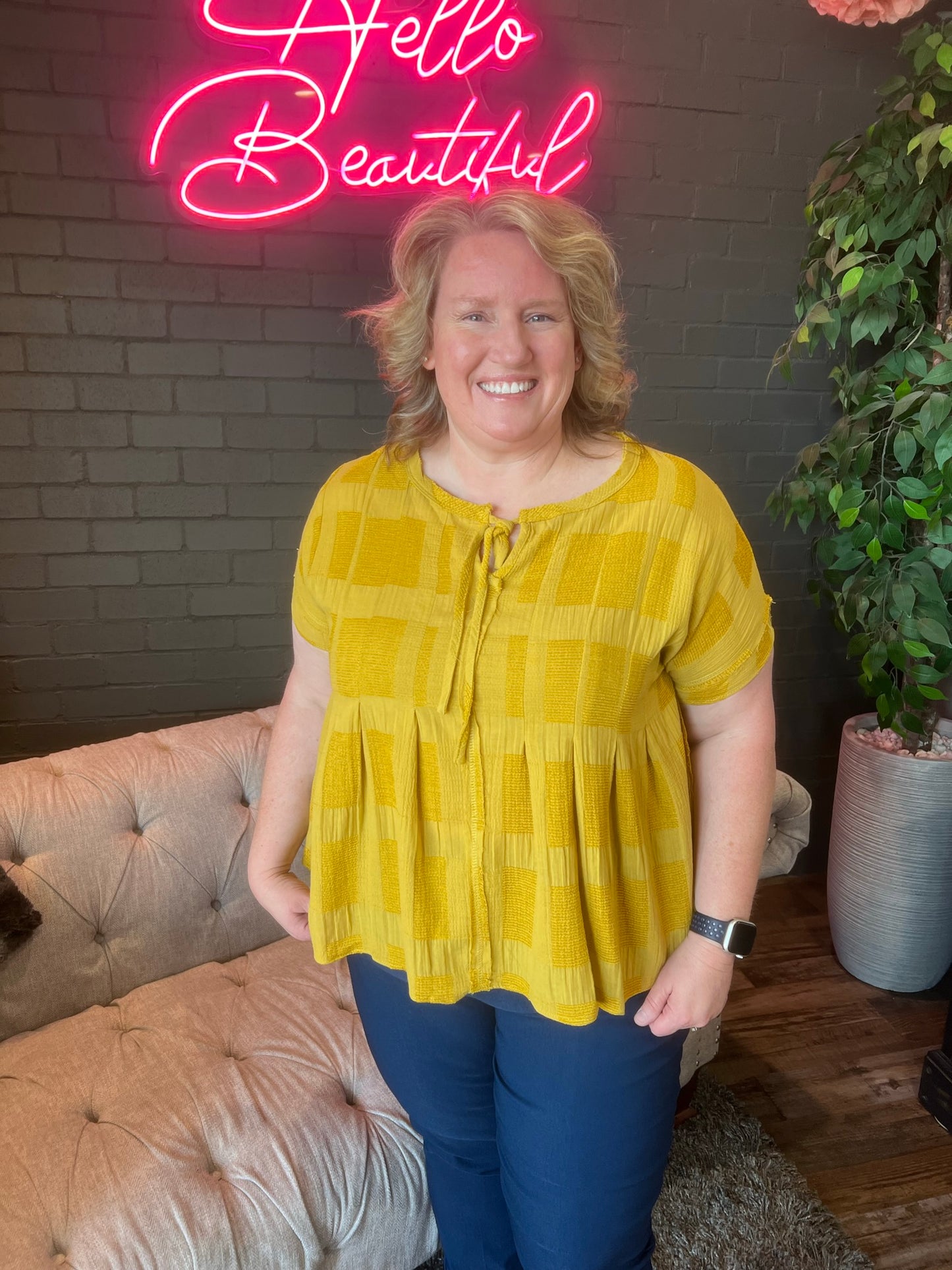 Stevie Textured Top