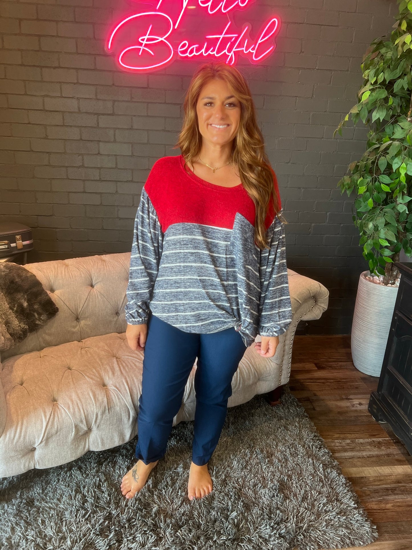 Elaine Striped Tee