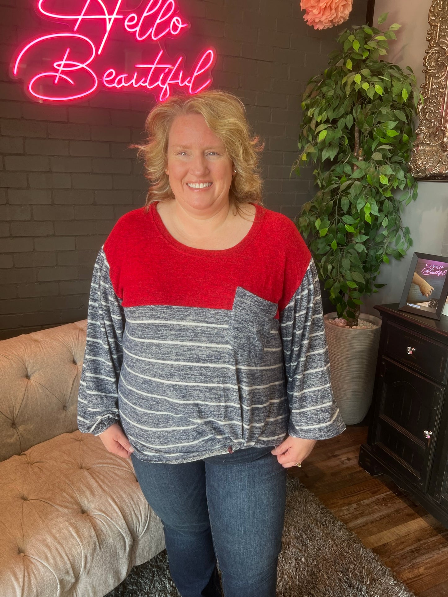 Elaine Striped Tee