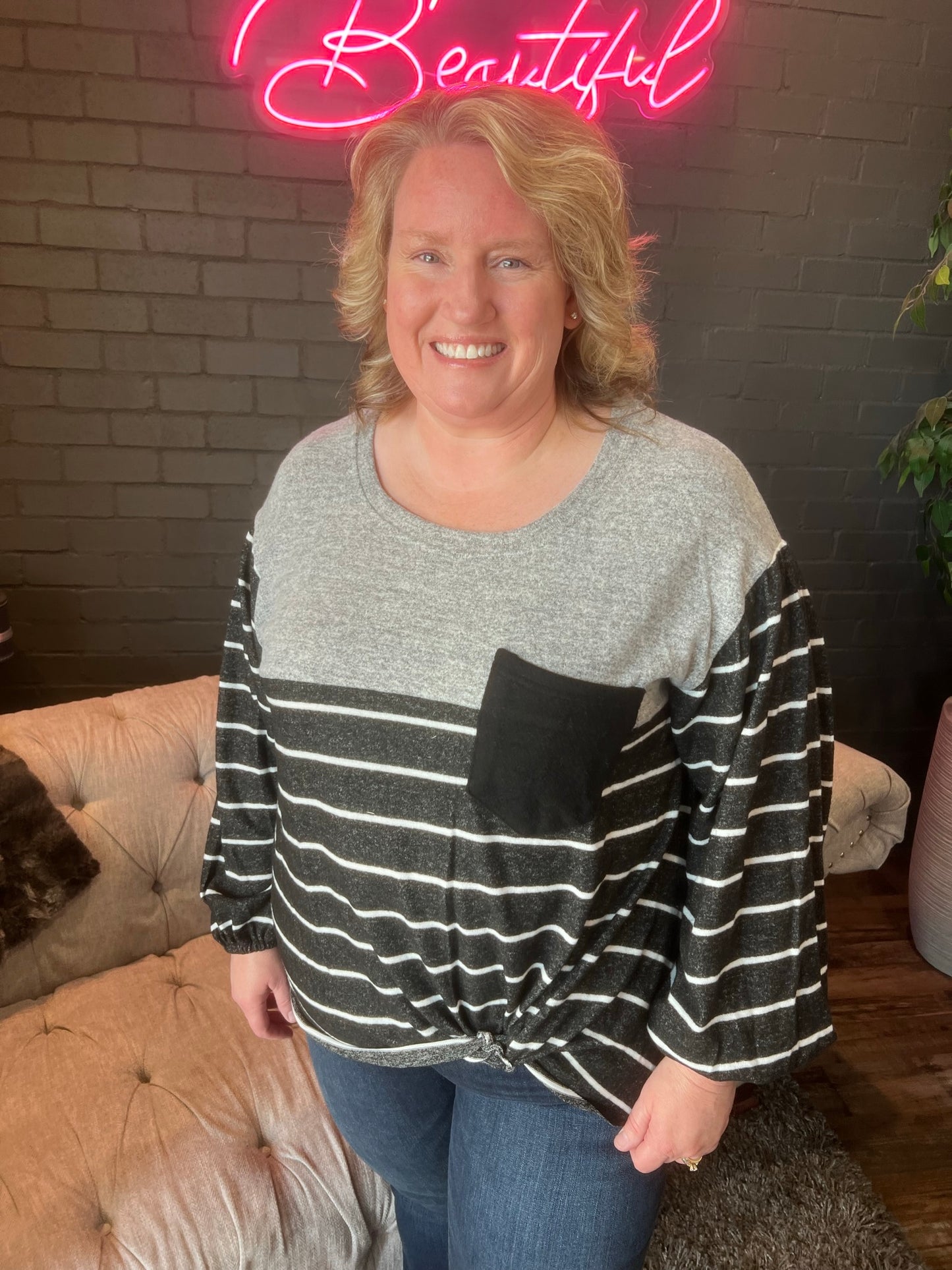 Elaine Striped Tee
