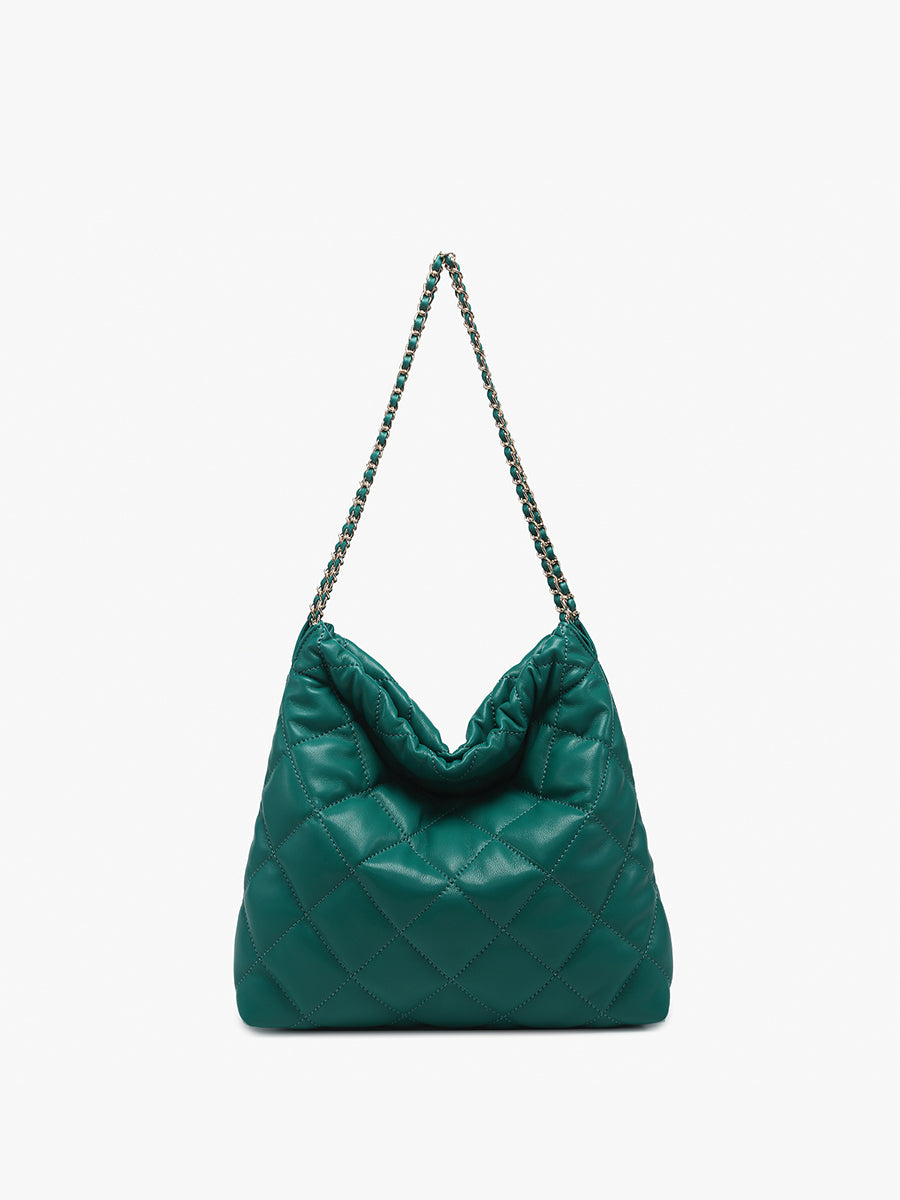 Houston Quilted Shoulder Bag w/ Chain Strap