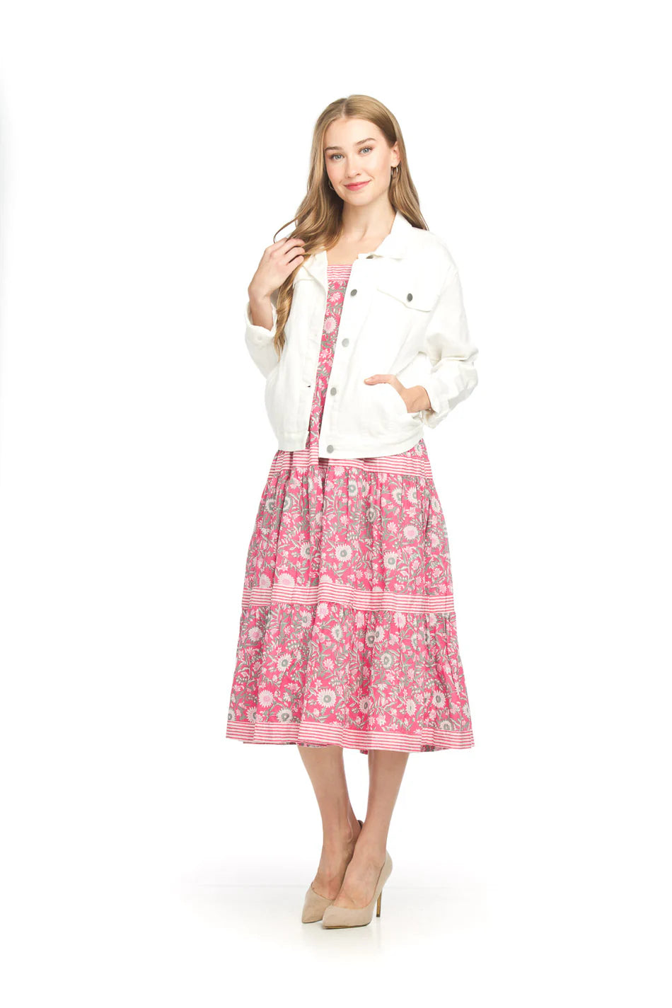 Francesca White Denim Jacket