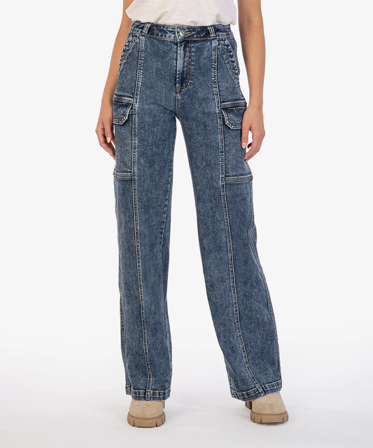 Jodi High Rise Cargo Jeans