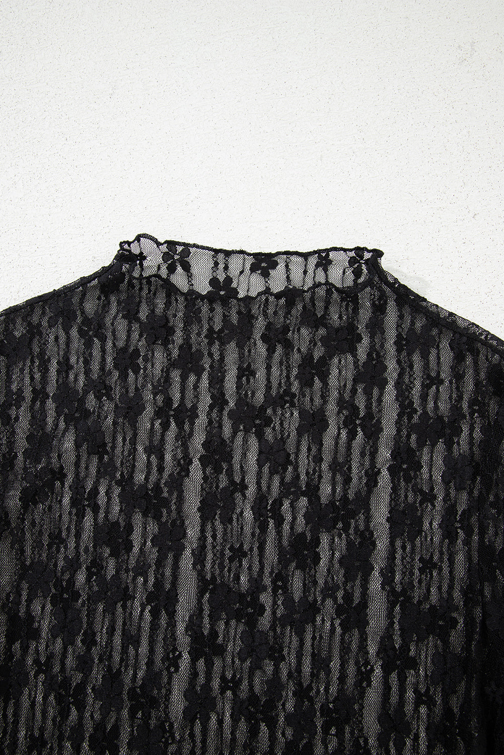 Becca Sheer Floral Lace Top