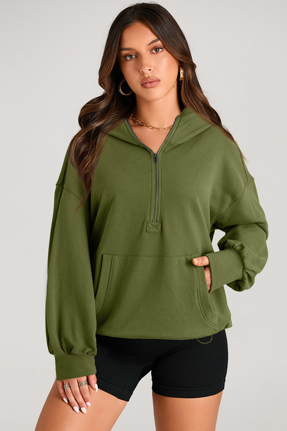 Tula Half Zip Oversized Hoodie