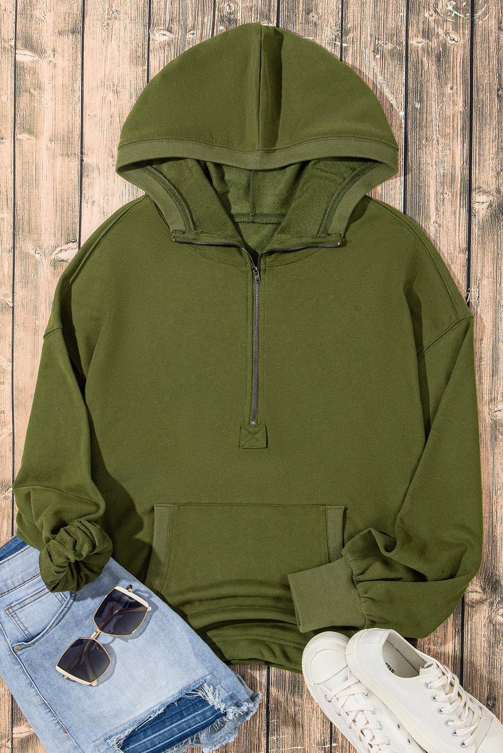 Tula Half Zip Oversized Hoodie