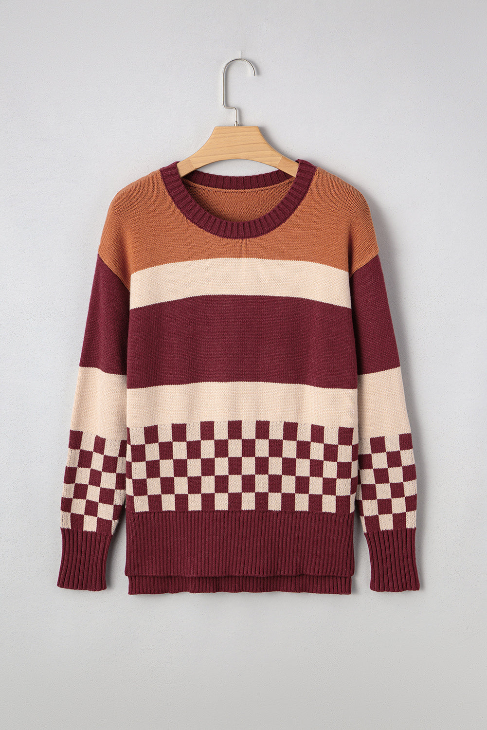 Ruby Checkboard Sweater