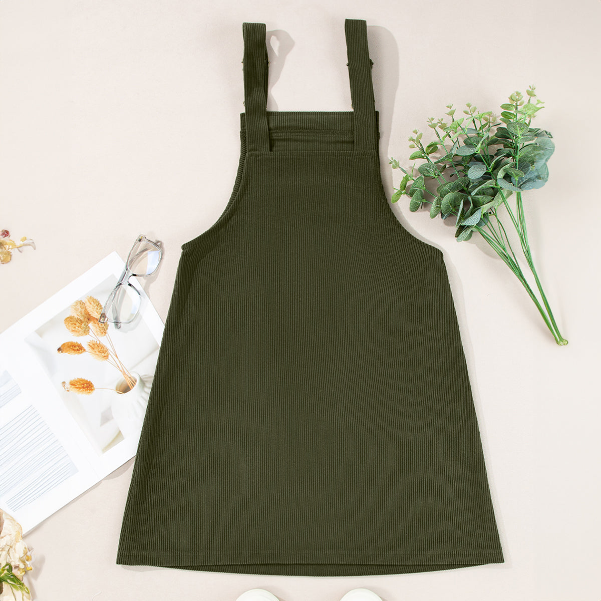 Quinn Corduroy Overall Dress