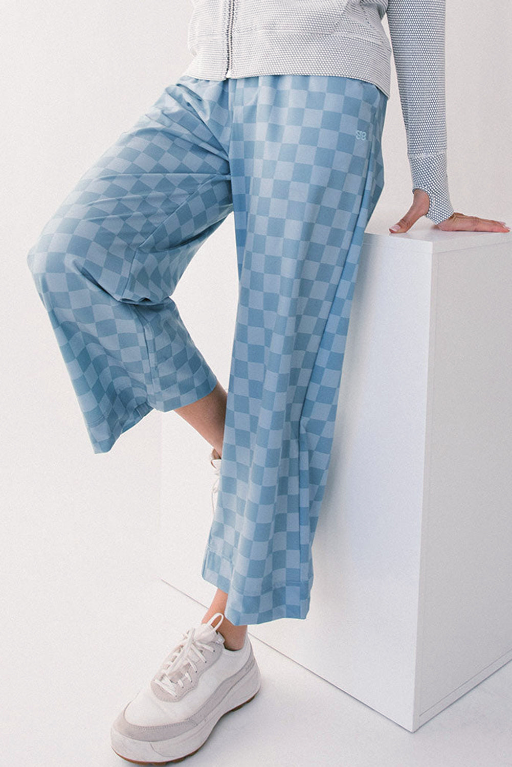 Skye Checkerboard Crop Pants