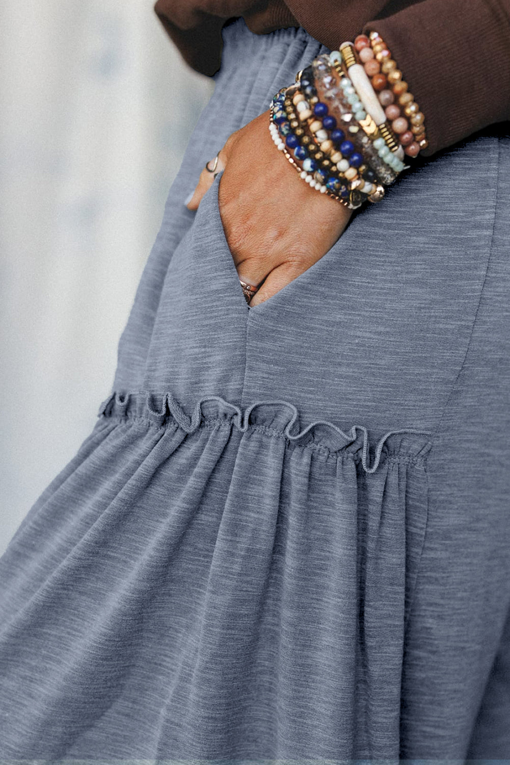 Helene Wide Leg Frill Pants