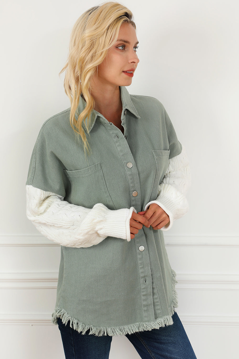 Thea Army Oversized Shacket