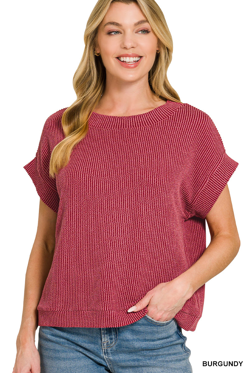 Iris Ribbed Tee