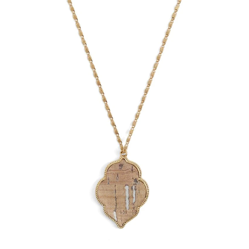 Cork Crest Necklace