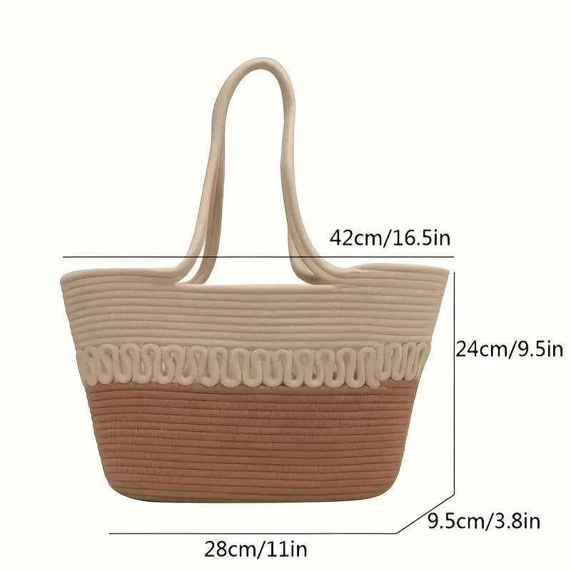 Maria Woven Tote Bag
