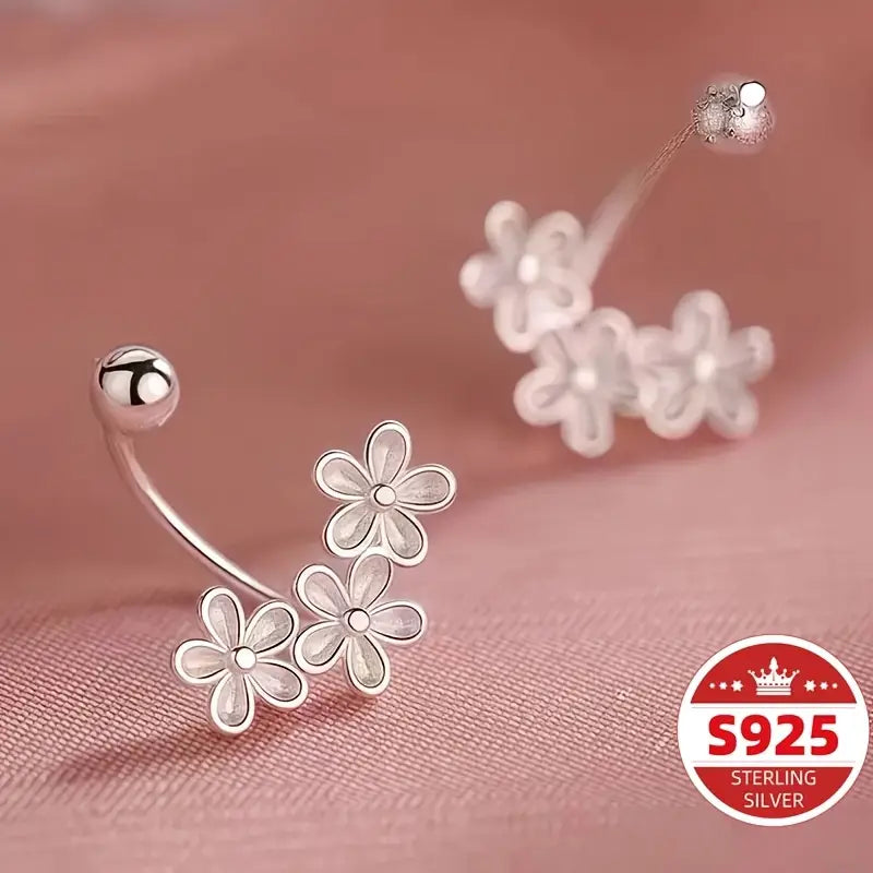 .925 Floral Earrings