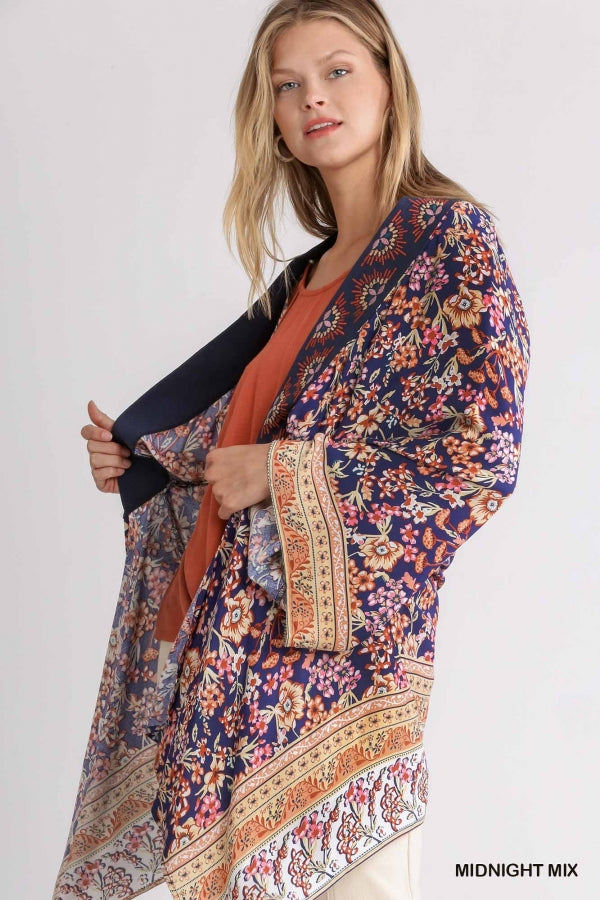 Midnight Blooms Kimono