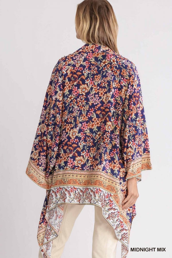 Midnight Blooms Kimono