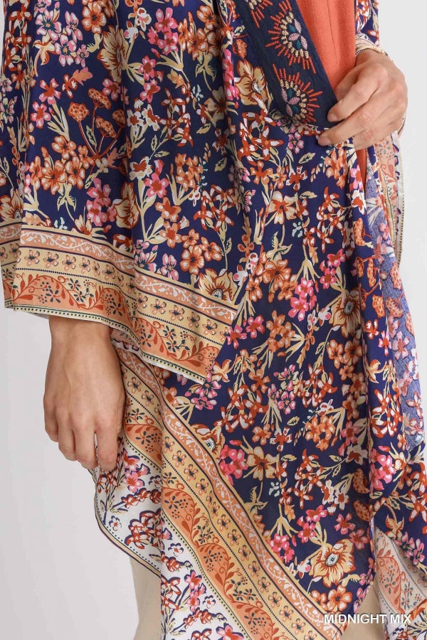 Midnight Blooms Kimono
