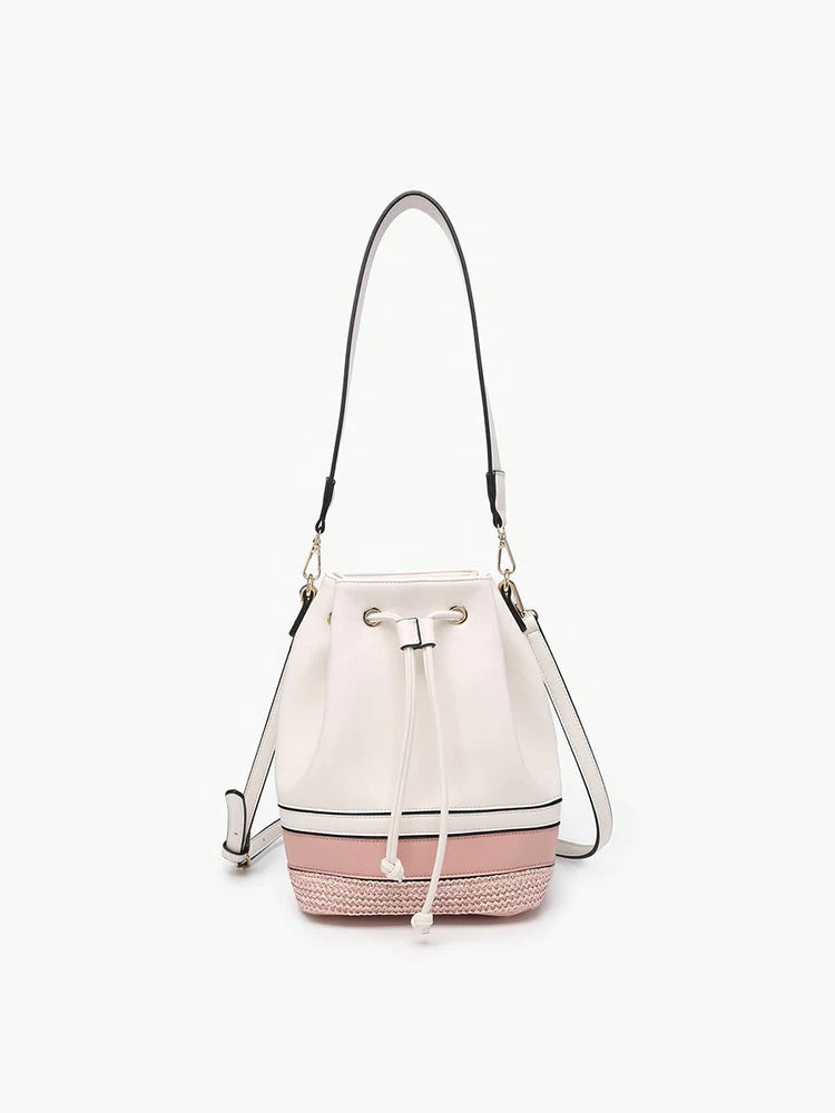 Darcy Tri-Color Bucket Bag