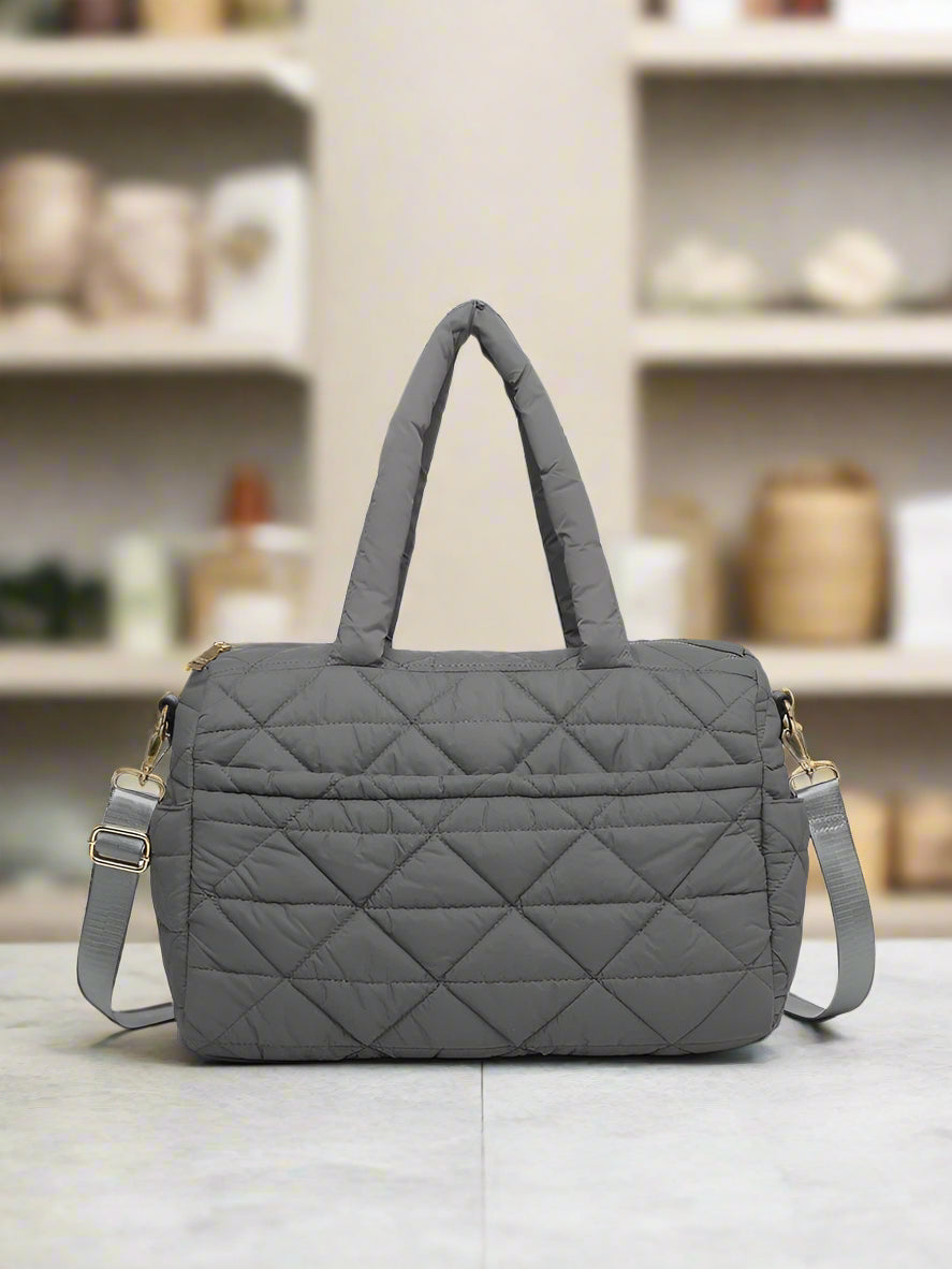 Billie Quilton Nylon Satchel