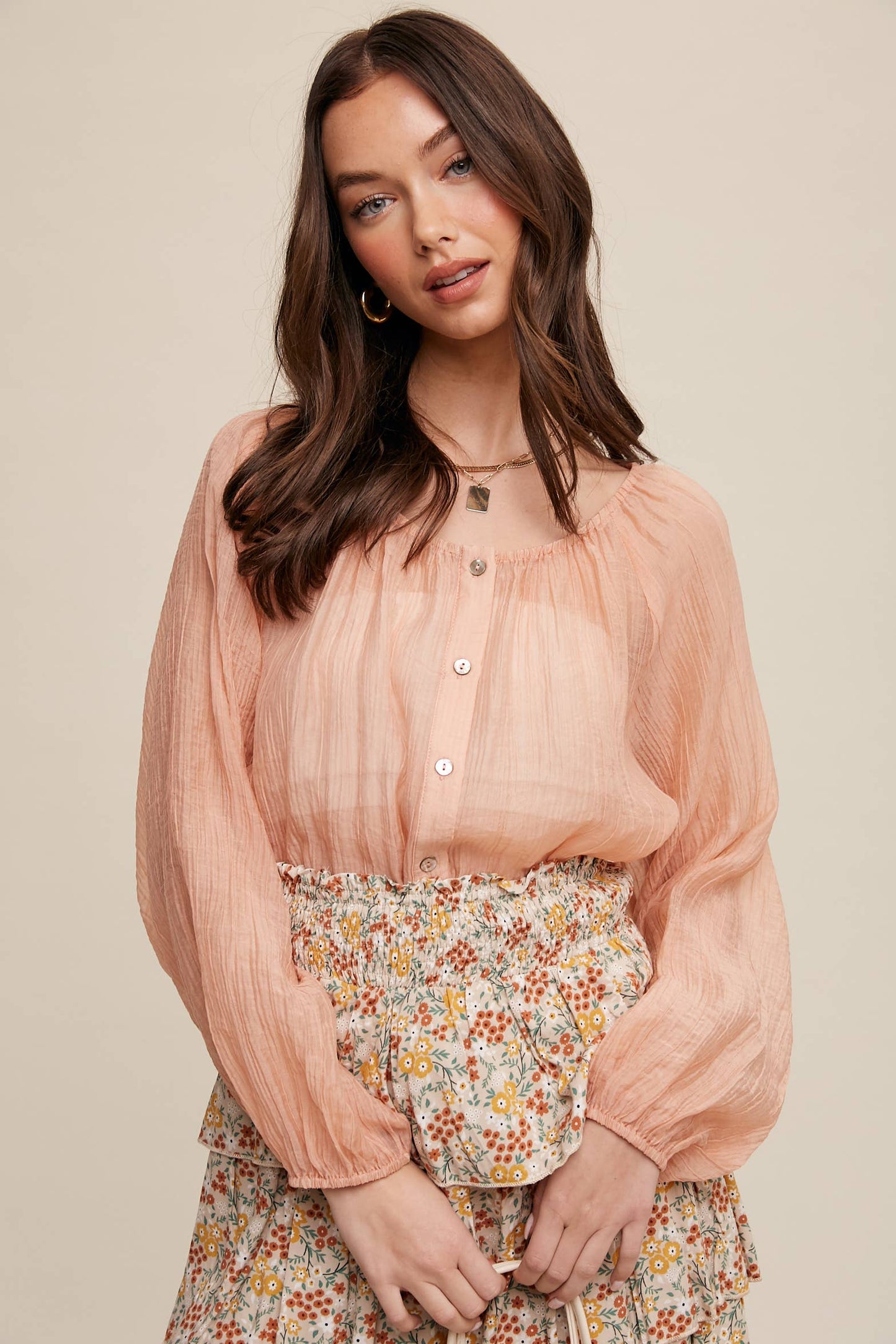 Apricot Kiss Blouse