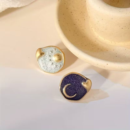 Sun & Moon Studs