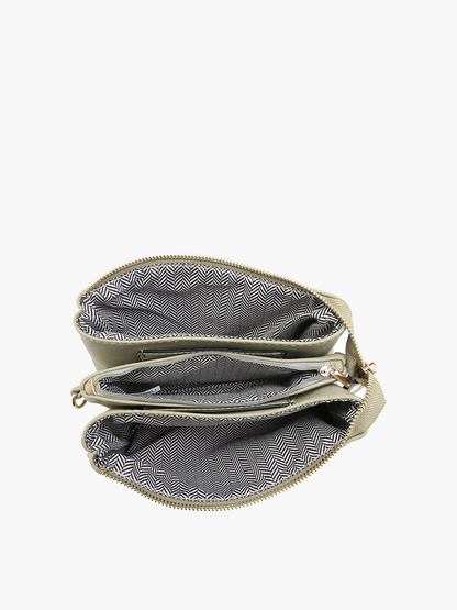 Riley Crossbody/Wristlet - Metallic Red