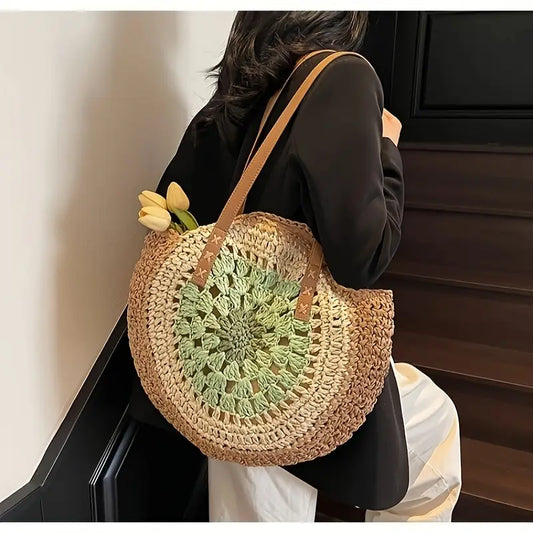 Lena Woven Tote Bag