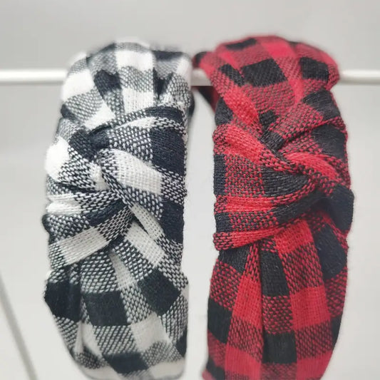 Greta Plaid Headband
