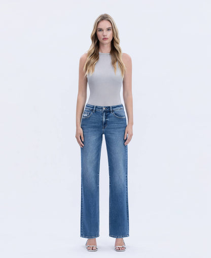 Delia Slim Wide Leg Jeans