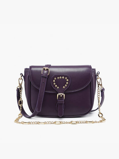 Athens Flapover Crossbody - Cherry