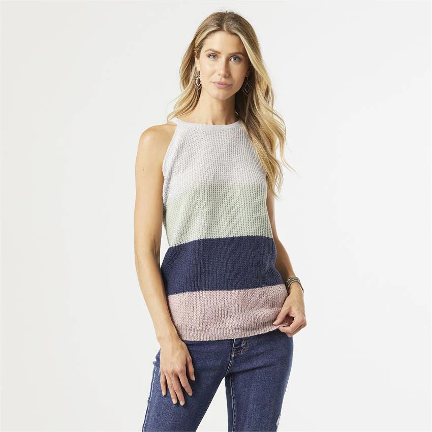 Shelvy Striped Sweater Tank