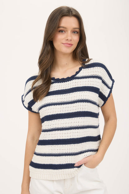 Rosie Striped Knit Tee