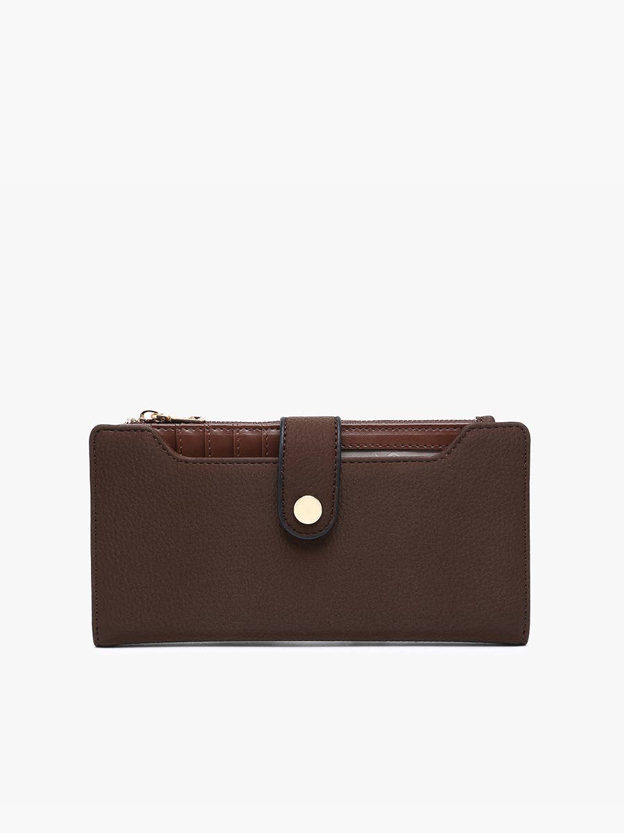 Violet RFID Fold-Out Wallet - Wine