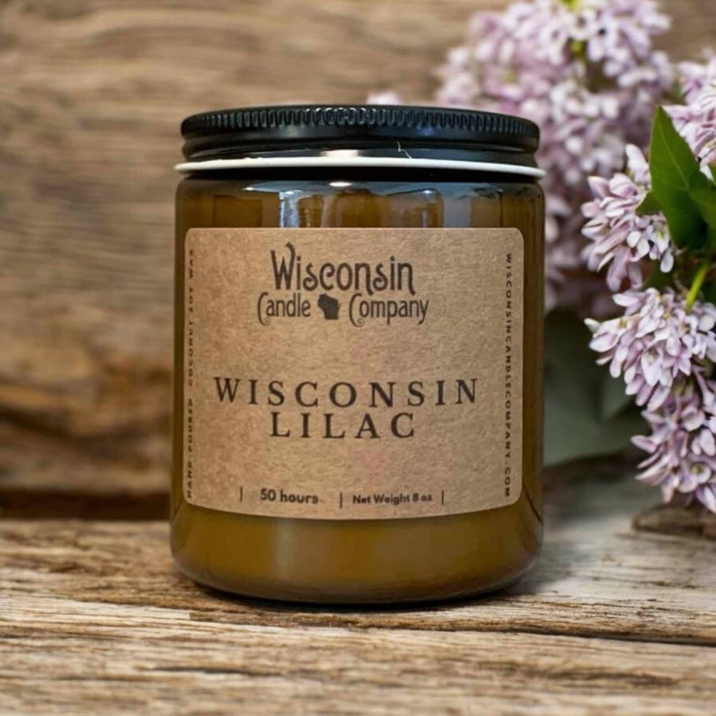 Wisconsin Lilac Candle: 16 oz Jar