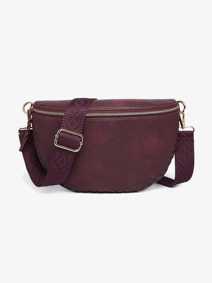 Janae Whipstitch Sling Bag - Blue
