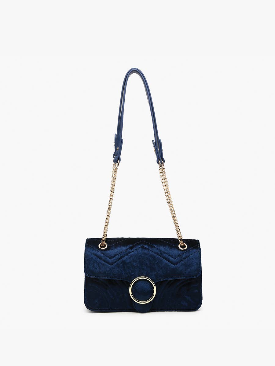 Edinburgh Soft Textured Crossbody Bag - Chocolate
