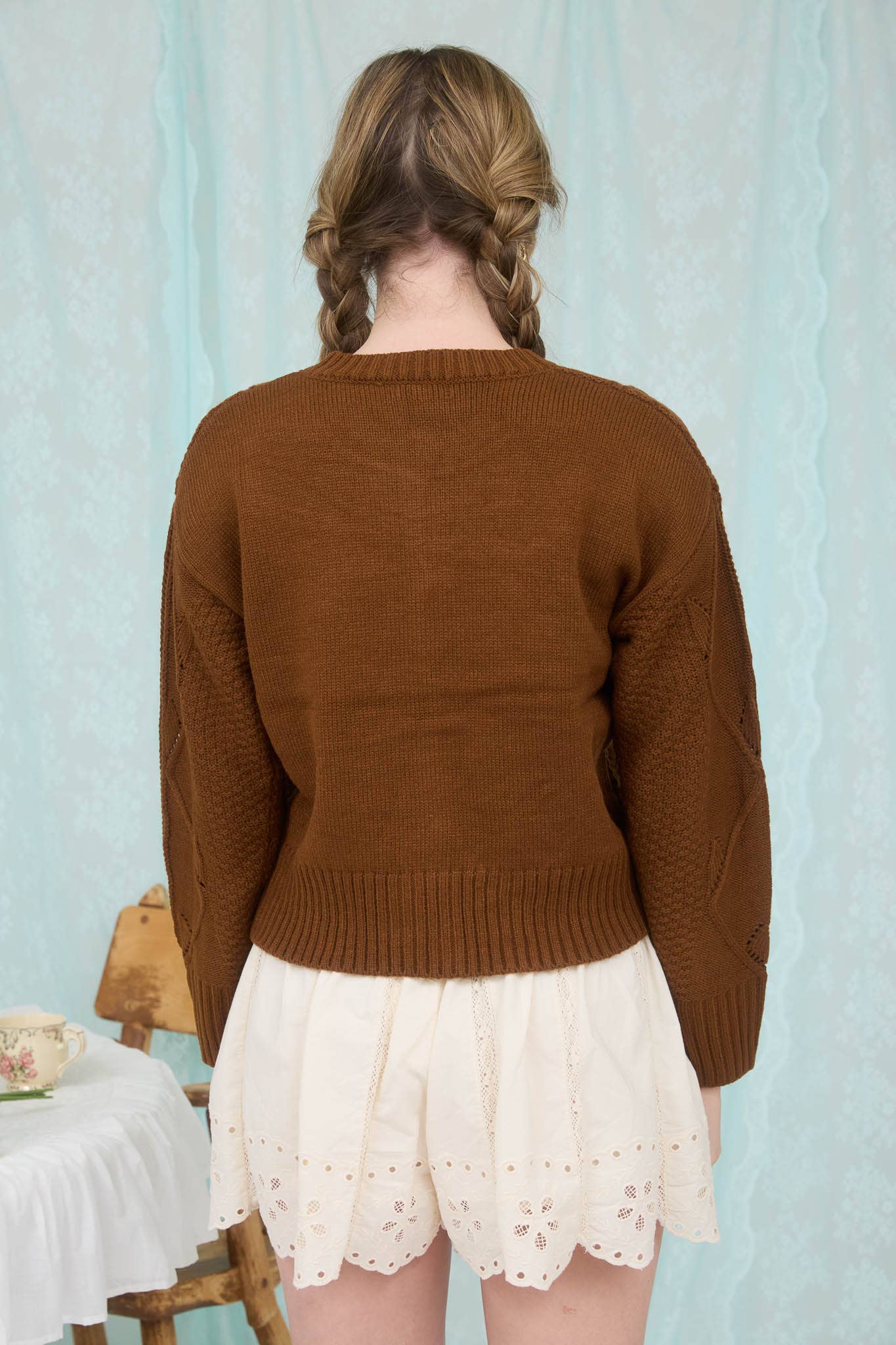 Fawn Embroidered Cardigan