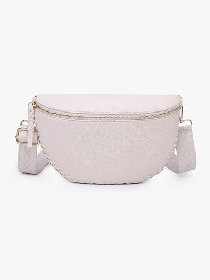 Janae Whipstitch Sling Bag - Cherry