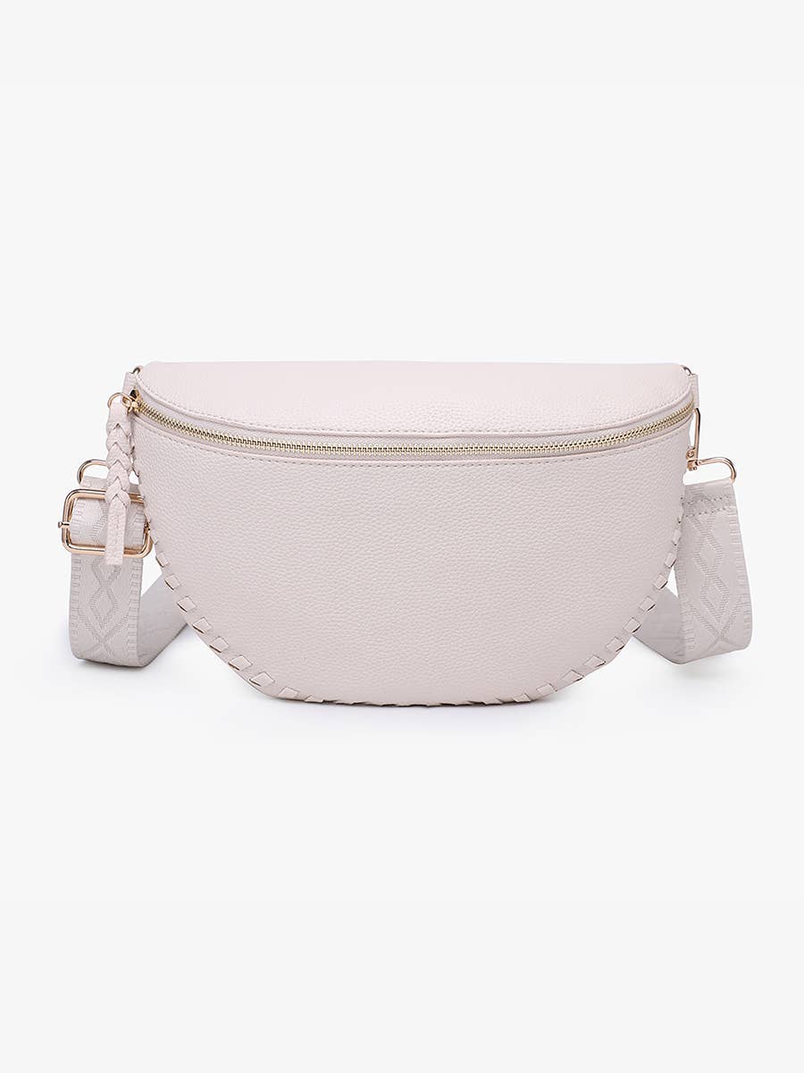 Janae Whipstitch Sling Bag - Blue