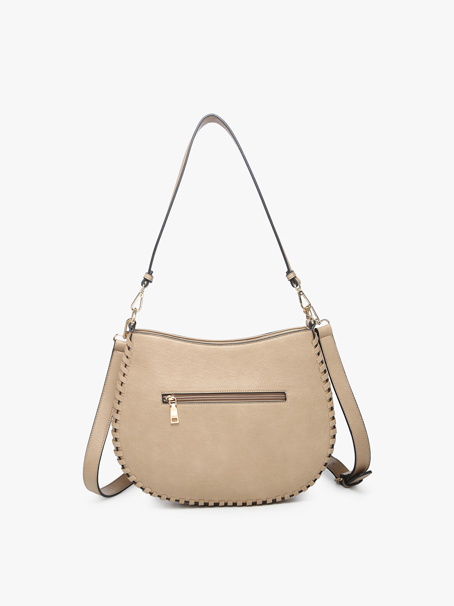 Raquel Whipstitch Trim Crossbody - Mustard
