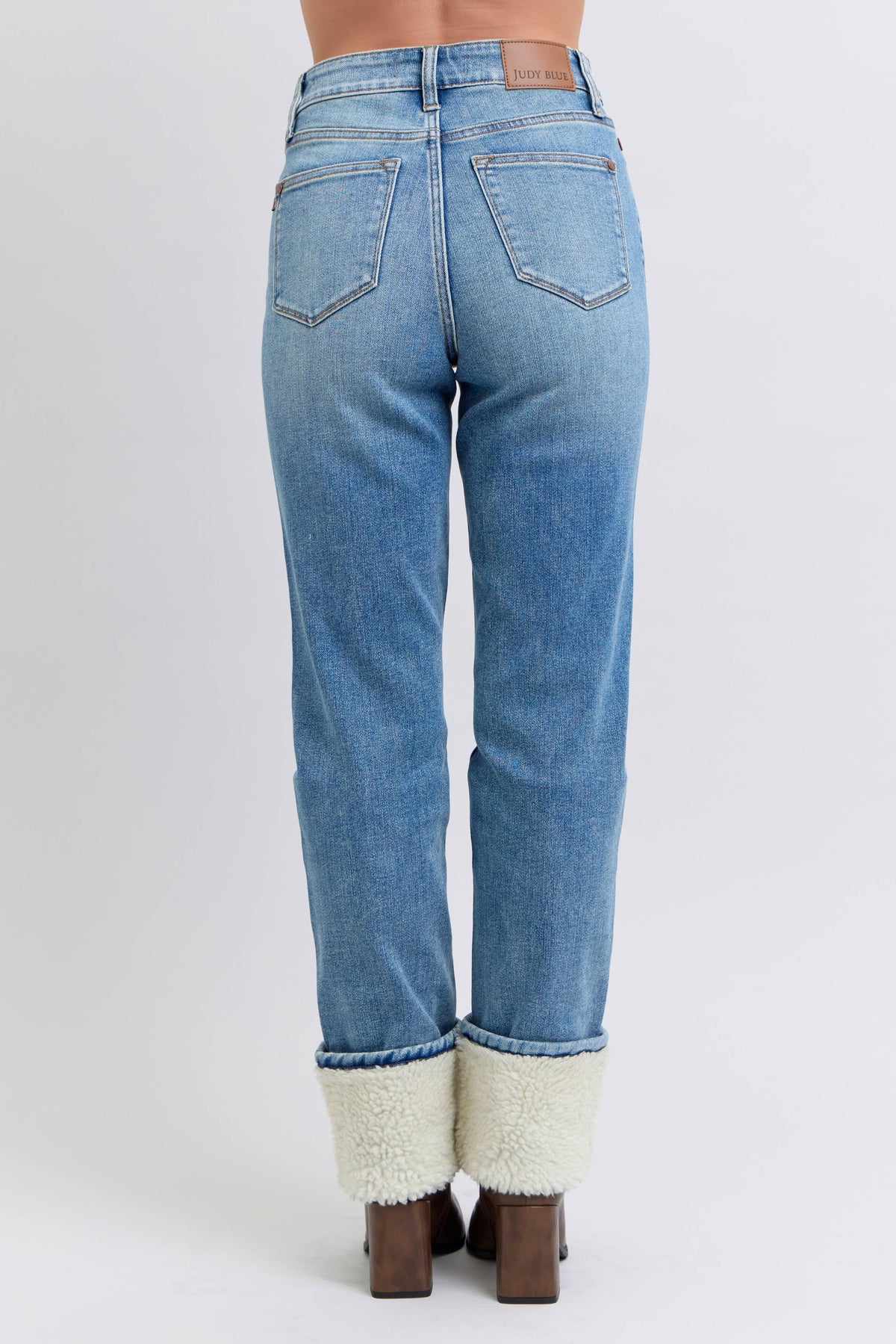 Aspen Cuffed Straight Leg Jeans