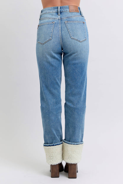 Aspen Cuffed Straight Leg Jeans