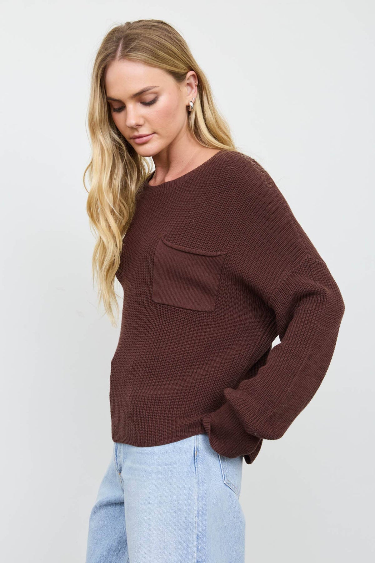 Xena Knit Pocket Sweater