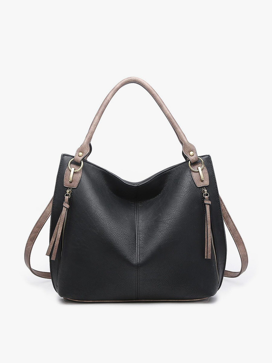 Connar Distressed Tote Bag - Black